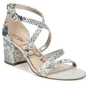 NIB SAM EDELMAN STACIE, BLACK/WHITE SNAKE PRINT SIZE 9M